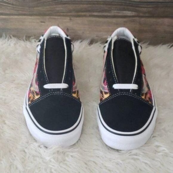 New Vans Old Skool Sneakers Checkerboard‎ Animal Print Floral Boho Casual Street - Picture 4 of 8